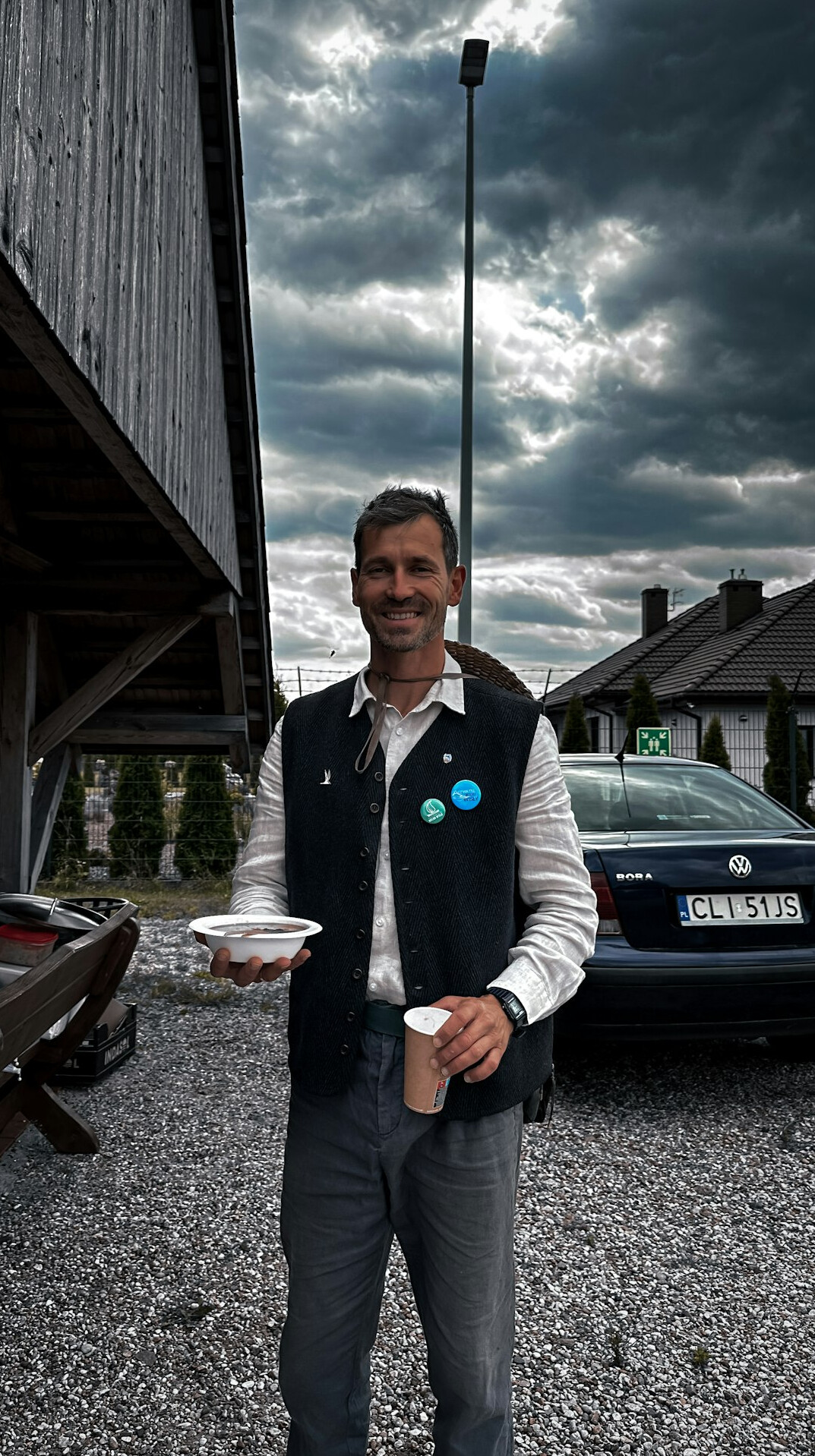 local guide showing polish food